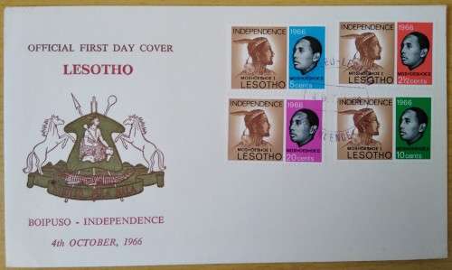 1966-Lesotho-Boipuso Independence-FDC-Cover