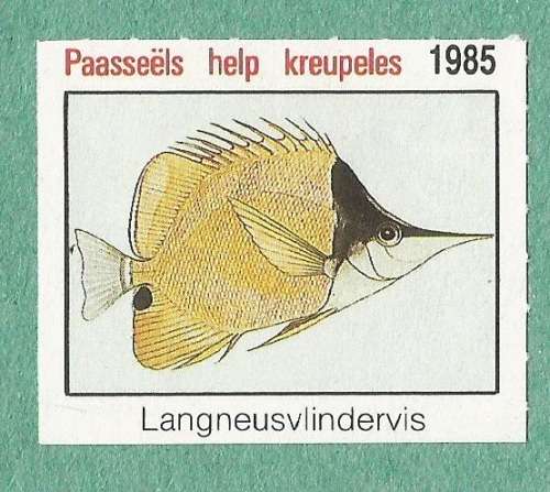 1985-Easter Stamp-No Gum-Theme-Fauna-Fish