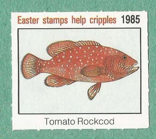 1985-Easter Stamp-No Gum-Theme-Fauna-Fish