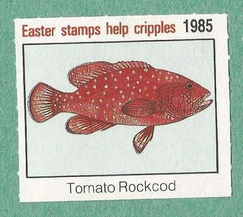 1985-Easter Stamp-No Gum-Theme-Fauna-Fish