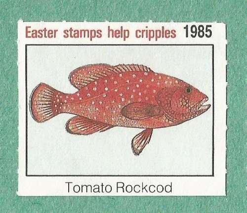 1985-Easter Stamp-No Gum-Theme-Fauna-Fish