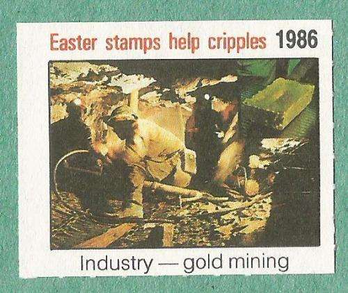 1986-Easter Stamp-No Gum-Theme-Industry