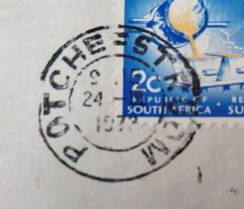 Domestic Mail-Postmark-1973-Potchefstroom