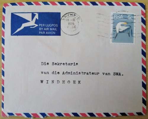 Domestic Mail-Postmark-1976-Vryheid