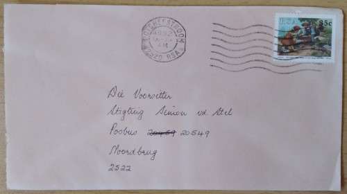 Domestic Mail-Postmark-1992-Potchefstroom