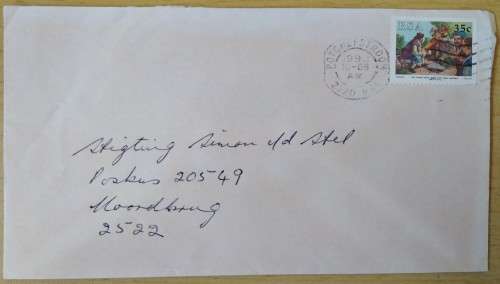 Domestic Mail-Postmark-1992-Potchefstroom