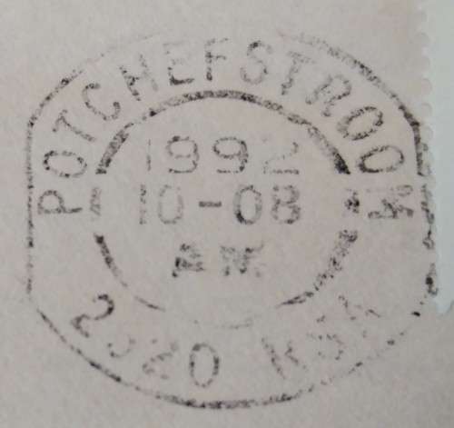 Domestic Mail-Postmark-1992-Potchefstroom