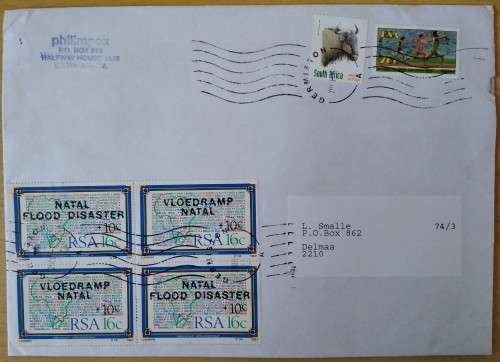 Domestic Mail-Postmark-Germiston