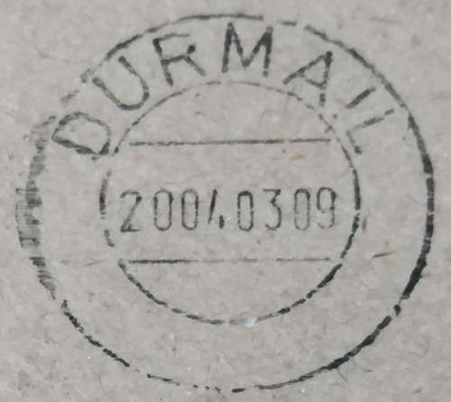 Domestic Mail-Postmark-2004-Durmail