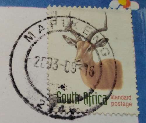 Domestic Mail-Cover-Postmark-2003-Mafikeng