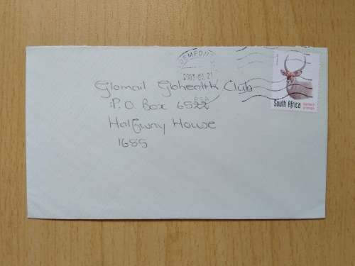 Domestic Mail-Cover-Postmark-2003-Bloemfontein