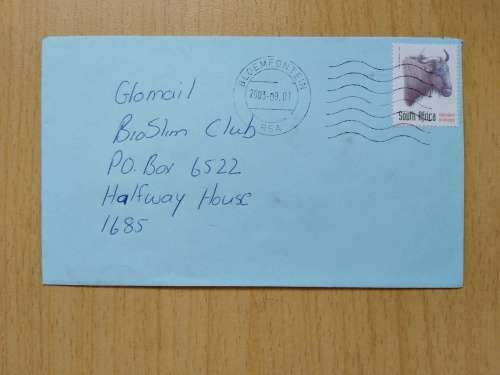 Domestic Mail-Cover-Postmark-2003-Bloemfontein