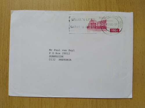 Domestic Mail-Cover-Postmark-1984-Capetown