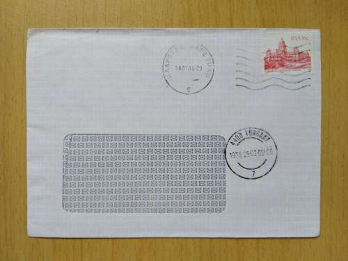 Domestic Mail-Cover-Postmark-1988-Capetown