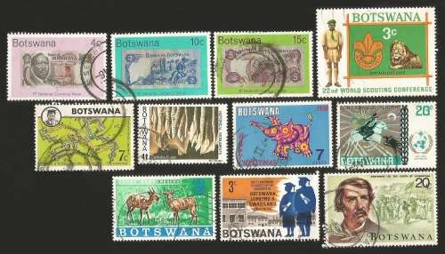 Botswana Grouping of Used Stamps