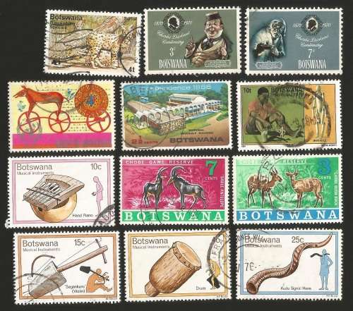 Botswana Grouping of Used Stamps