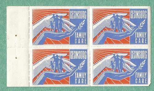 MNH-South Africa Family Care Stamps-Block-Booklet Pane