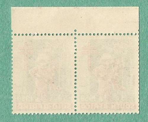 1959-MNH-Union of South Africa Christmas Stamps-Pair with sheet number