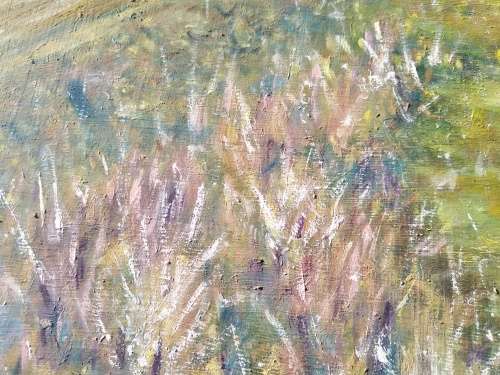 Oil Painting on Board-Mountain Scenery-Signed J.V.Timm `14