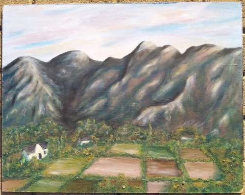 Oil Painting on Board-Landscape Scenery-J.V. TIMM `16