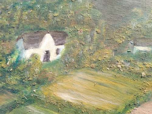 Oil Painting on Board-Landscape Scenery-J.V. TIMM `16