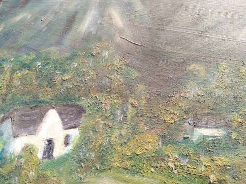 Oil Painting on Board-Landscape Scenery-J.V. TIMM `16