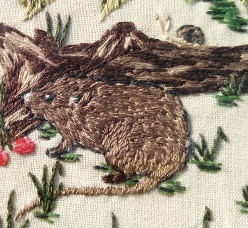 Framed Handmade Embroidery-Owl-Wall Decor