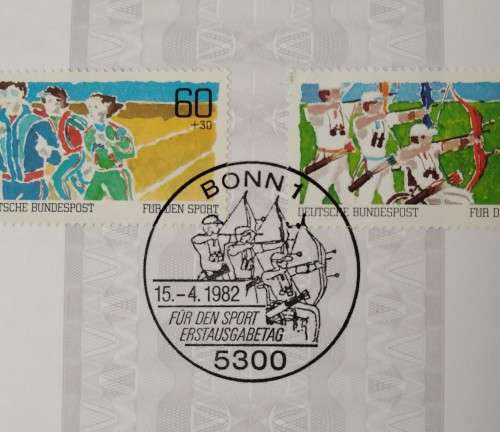 1982-First Day Sheet-Germany Sports