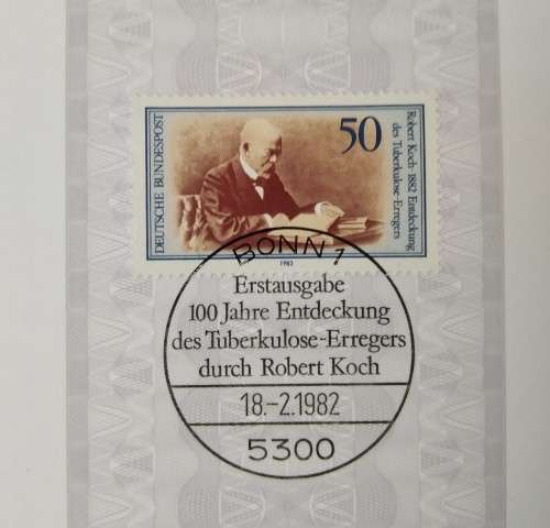 Germany FDC 1982 The 100th Anniversary of the Discovery of Tuberkelbacille by Robert Koch