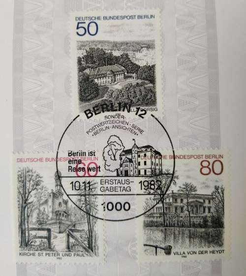 1982-First Day Sheet-Berlin Motifs of Berlin