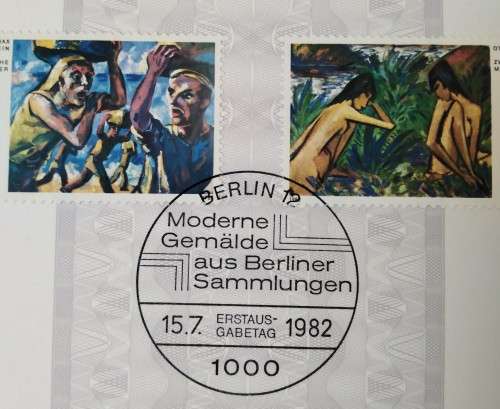 1982-First Day Sheet-Berlin Paintings