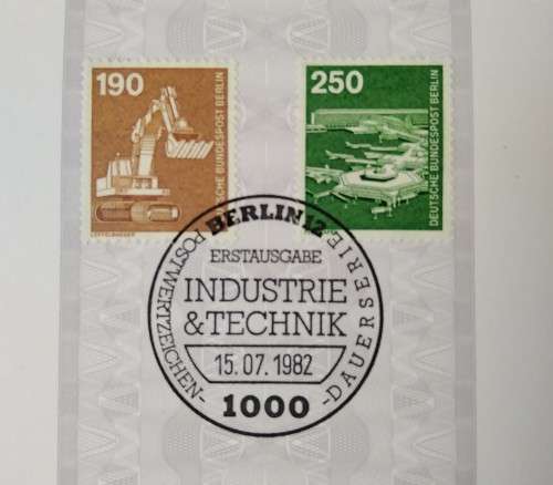 1982-First Day Sheet- Berlin Industry and Technology