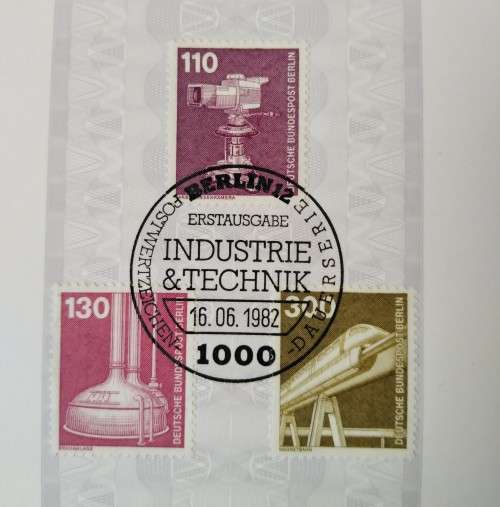 1982-First Day Sheet-Berlin Industry and Technology