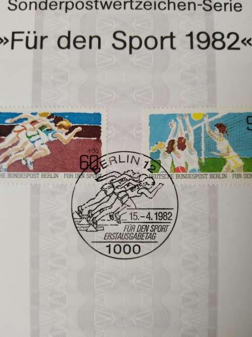 1982-First Day Sheet-Berlin Sports