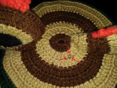 Hand knitted pair of Potholders/Oven Mittens