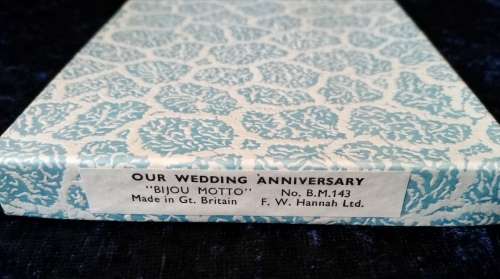 `BIJOU MOTTO` Photo Frame-F.W. Hannah Ltd. No B.M. 143-Made in Great Britain.