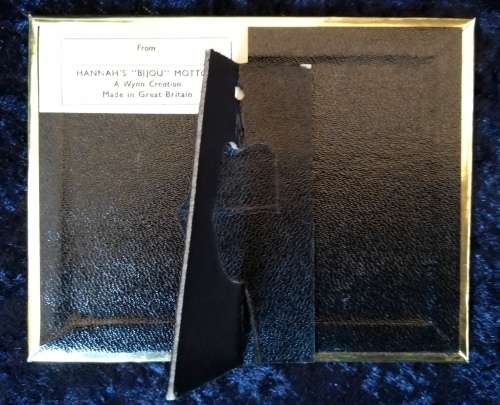`BIJOU MOTTO` Photo Frame-F.W. Hannah Ltd. No B.M. 143-Made in Great Britain.