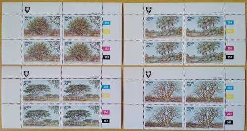 1983-Venda-MNH-Indigenous Trees-Control Blocks-SACC 79-82