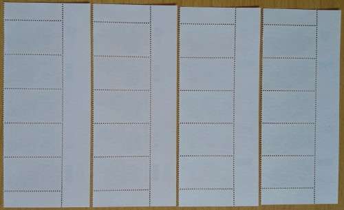 1980-Venda-MNH-Wood Carvings-Control Blocks-SACC 22-25
