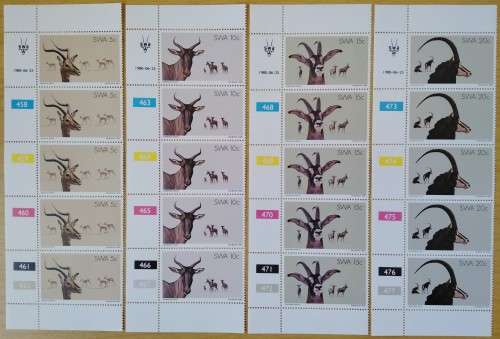 1980-SWA-MNH-Nature Conservation and Tourism-Control Blocks-SACC 354-357.