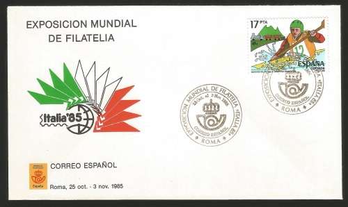 Spain - 1985 International Canoe Race on the Sella River -FDC-Cover