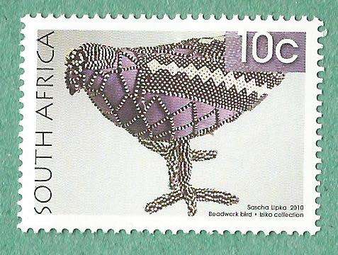 2010-RSA-MNH-8Th Definitive Issue-Beadwork-10c-SACC 2105