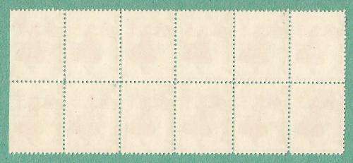 1935-MNH-USA-Christmas Seals/Stamps-Block-Variety-Second row second last stamp line through postbox.