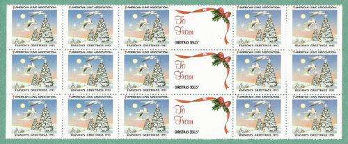 1993 WX318-MNH-USA-Christmas Seals/Stamps-Block