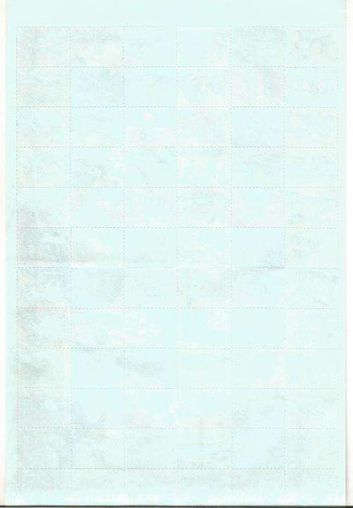 RSA-Part Sheet-Seals-Stamps- Tourism marketing - No Gum