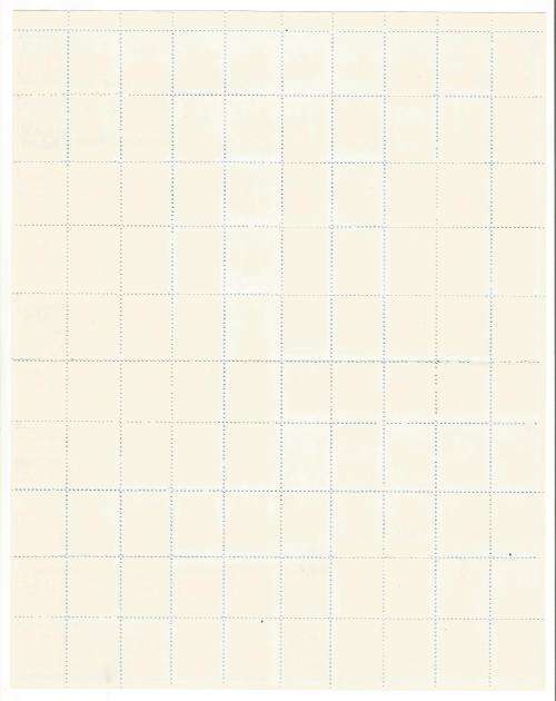 1970-USA-Christmas Greetings Seals-Stamps-Part Sheet-No Gum.