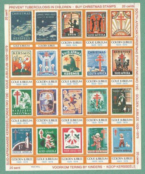 1979-RSA-MNH-Christmas Stamps-Split Perfs and Marks.