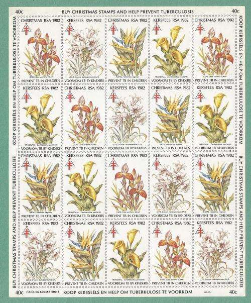 1982-RSA-MNH-Christmas Stamps-Some Creases.