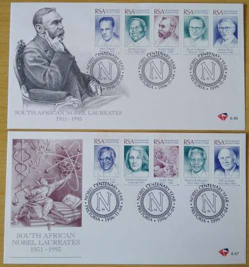 1996-RSA-Combo-FDC-South African Nobel Laureates