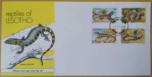 1979-Lesotho-Reptiles of Lesotho-FDC-Cover